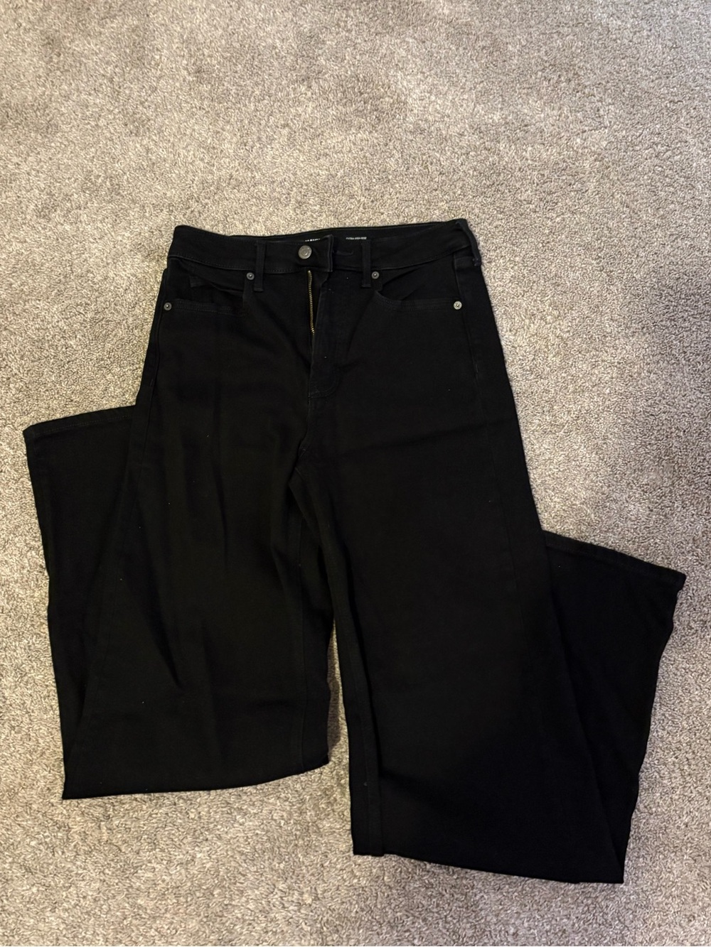 Old Navy Black Straight-Leg Jeans